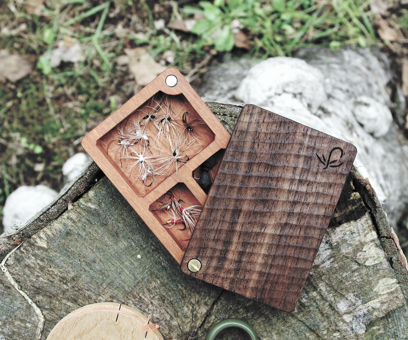 フィールドフライケースL3は３つの部屋に分かれている