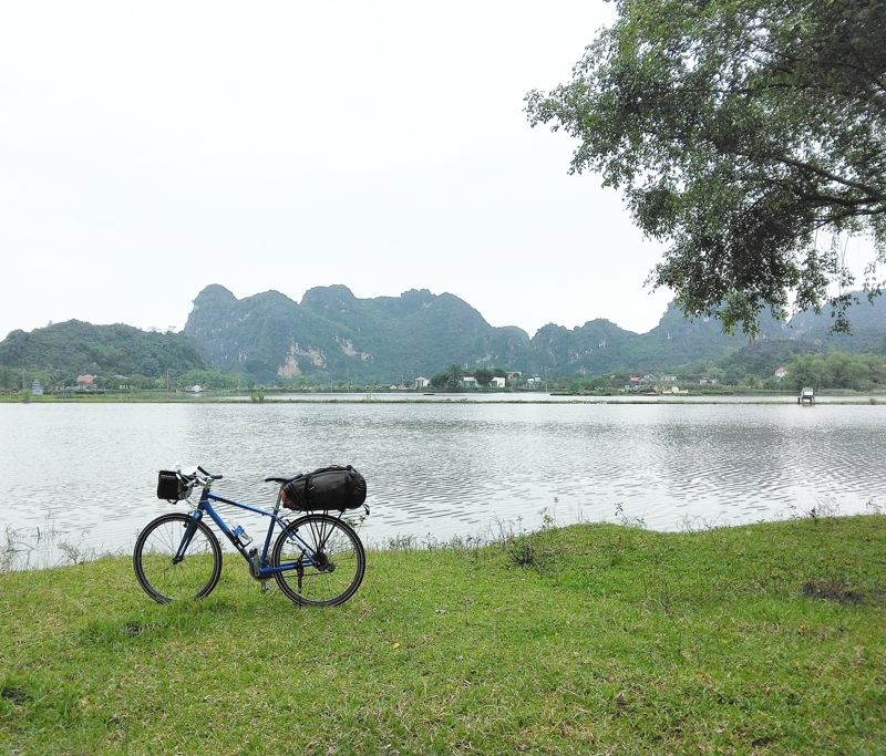 Trang An の景観と私のグラビエ