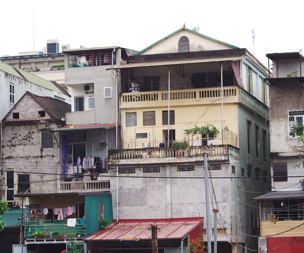 ベトナムの古い住宅群